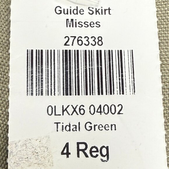 NWT Women's‎ L.L.BEAN Guide Skirt Midi Front Zip Green | Size 4R - Picture 5 of 8